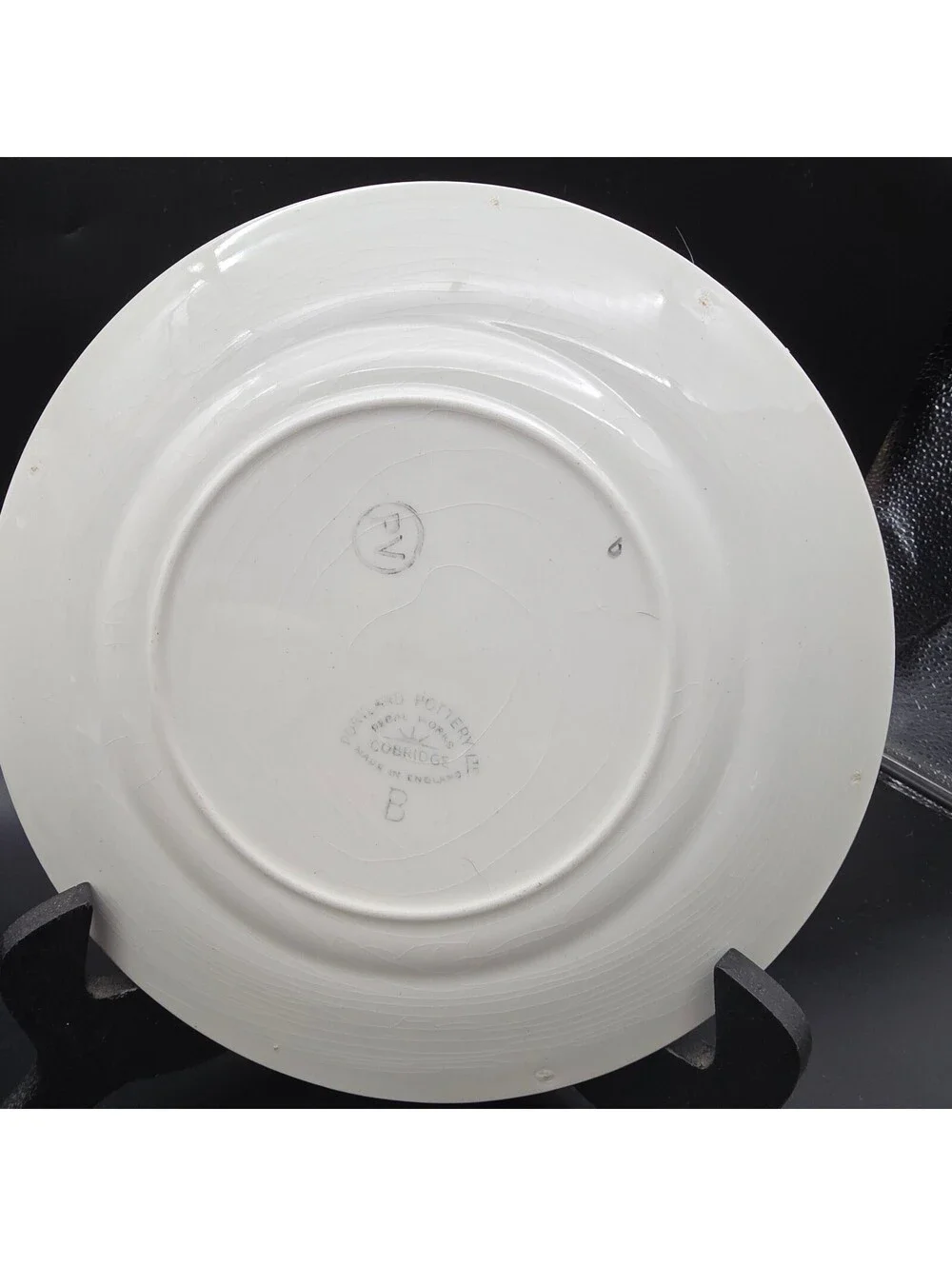 Vintage Portland Pottery Cobridge Plates - Pair of Equestrian Theme Plates